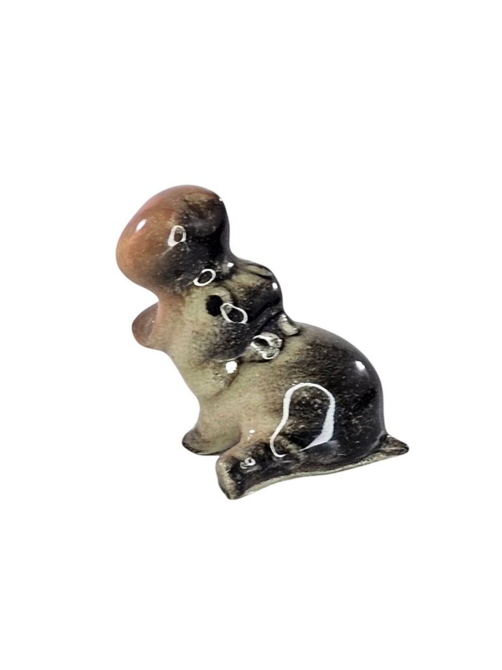 Hagen Renaker Hippopotamus Baby Miniature Figurine Mouth Open Ceramic